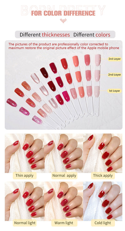 Esmalte de Uñas Gel UV Transparente Efecto Gelatina Fotocurable - Image 100