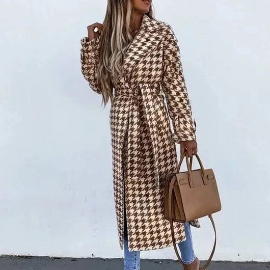 Abrigo Mujer Otoño Cuello Solapa Acolchado Grueso - Image 15