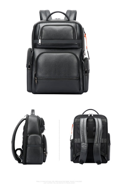 Mochila Ejecutiva de Cuero para Hombre con Gran Capacidad - Image 12