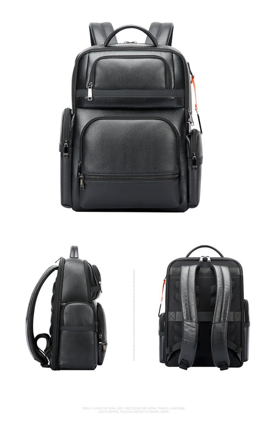 Mochila Ejecutiva de Cuero para Hombre con Gran Capacidad - Image 12