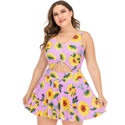 Traje de Baño Enterizo Talla Grande para Mujer - Image 4