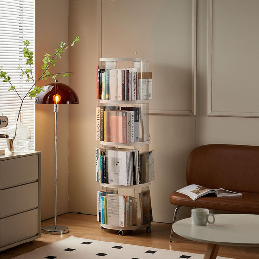 Estantería Giratoria 360° Transparente para Libros Infantiles