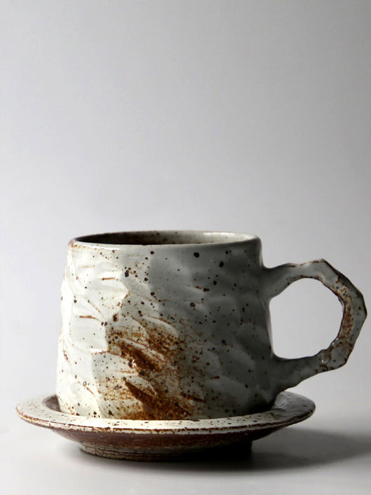 Juego de Taza y Platillo de Café Japonés Estilo Europeo Retro Lujo - Image 8