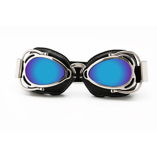 Gafas Protectoras Retro para Motocicleta - Estilo Piloto Harley con Protección Reflectante