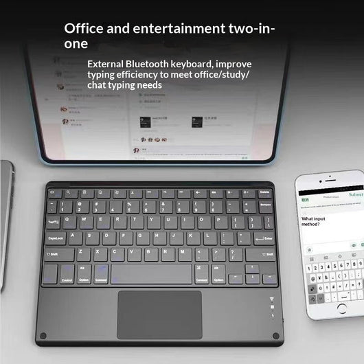 Teclado Bluetooth con Control Táctil Compatible con Tablets - Image 9