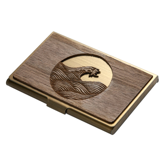 Tarjetero Ejecutivo de Acero Inoxidable y Madera con Grabado Personalizado - Image 4