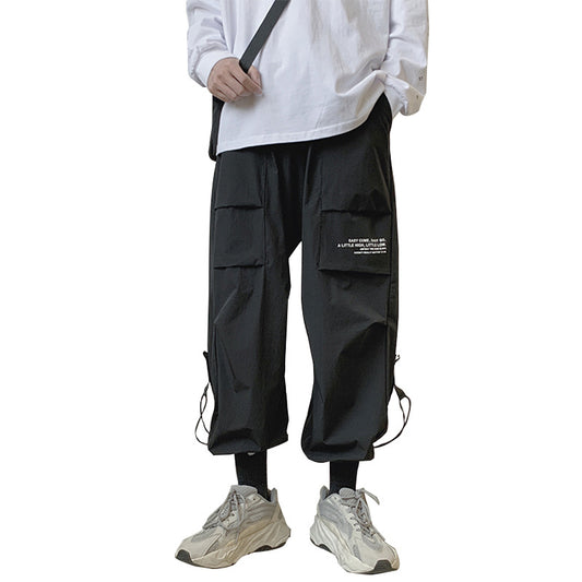Pantalones con Cordón Funcionales para Hombre - Overol Casual Holgado - Image 2