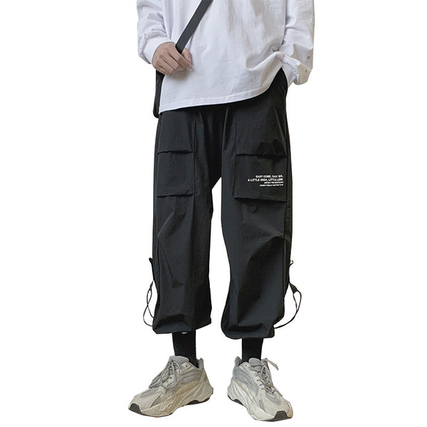 Pantalones con Cordón Funcionales para Hombre - Overol Casual Holgado