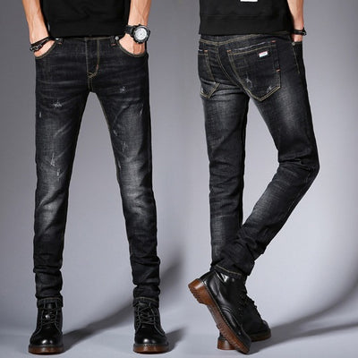 Pantalón Jeans Slim Fit Plus Terciopelo Grueso Stretch Ejecutivo - Image 17