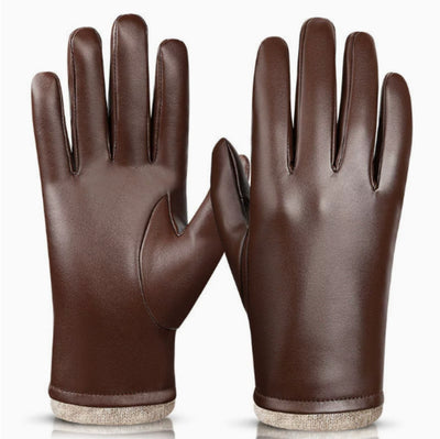 Guantes de Cuero para Hombre, Estilo Ejecutivo, Resistentes al Viento y Agua - Image 13