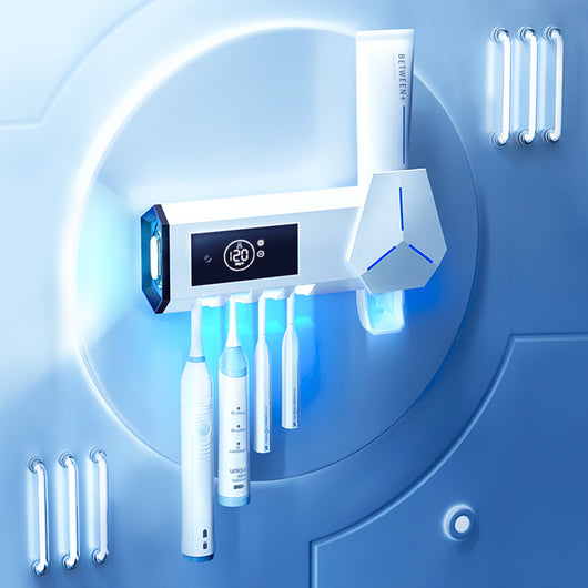 Esterilizador UV de Cepillos Dentales Montable en Pared con Almacenamiento