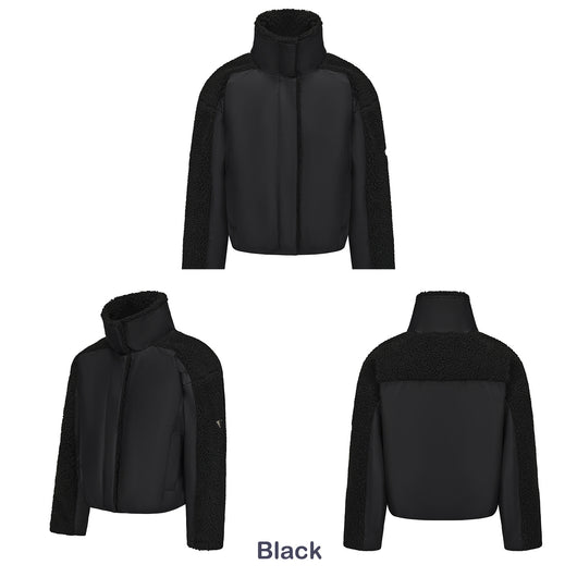 Abrigo de Lana de Cordero Oversized Retro de Manga Larga para Mujer - Image 16