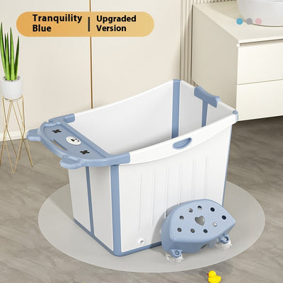 Bañera Plegable Infantil Grande con Refuerzo de Grosor - Image 9