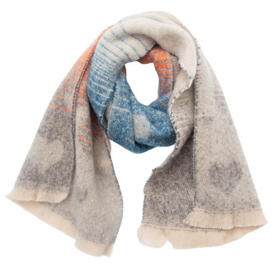 Cuello Térmico Jacquard con Diseño de Amor - Bufanda Versátil Europea - Image 10