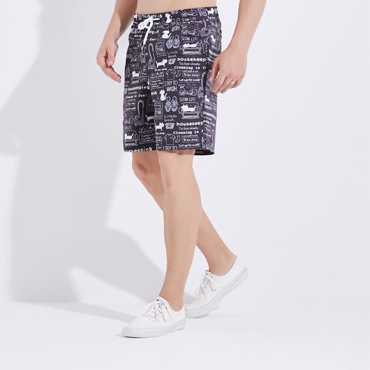 Pantalones de Playa Holgados Talla Grande con Estampado Digital - Image 5