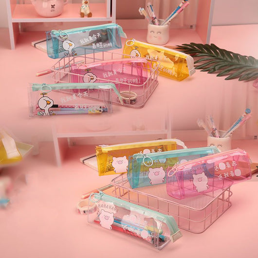 Estuche Transparente Margarita para Lápices y Artículos de Papelería - Image 6