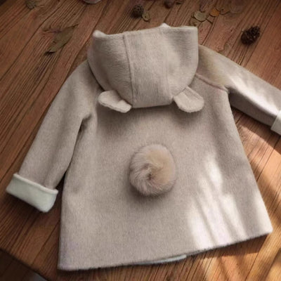 Abrigo Reversible de Lana Cachemira Doble Cara para Otoño e Invierno - Image 4