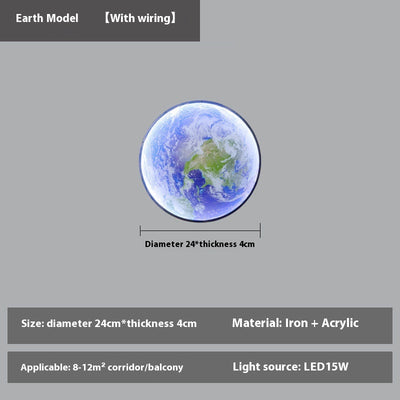 Lámpara Decorativa de Pared Luna para Dormitorio y Sala - Image 10