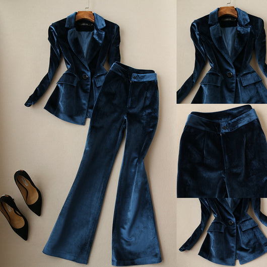 Conjunto de Traje Ejecutivo Mujer: Blazer Ajustado + Pantalón Talle Alto - Image 19