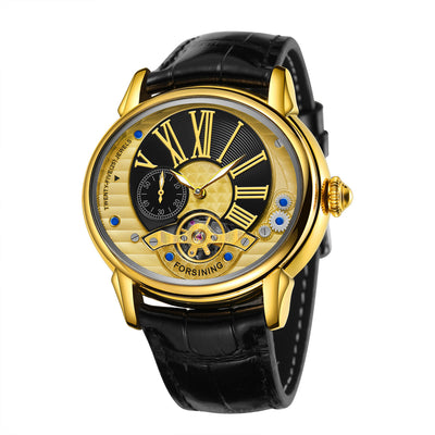 Reloj Mecánico de Estilo Clásico con Volante Visible para Hombre - Image 4