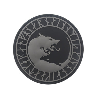 Parche Lobo Vikingo con Velcro para Brazalete y Mochila - Image 7