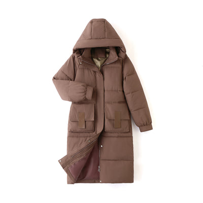 Abrigo de Algodón Grueso Overknee Suelto Premium para Invierno - Image 17