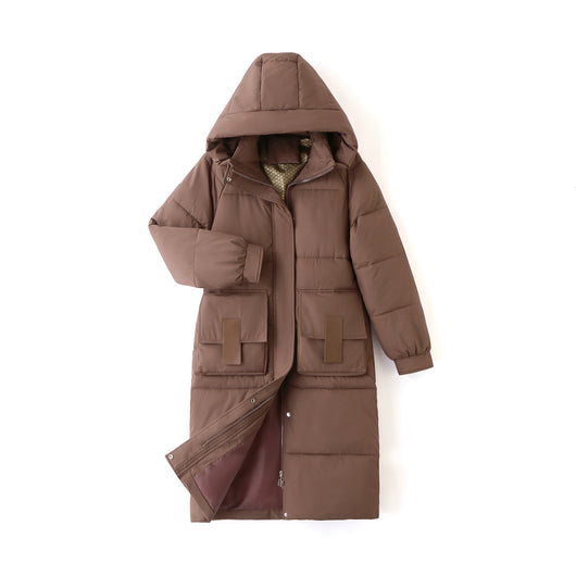Abrigo de Algodón Grueso Overknee Suelto Premium para Invierno - Image 17