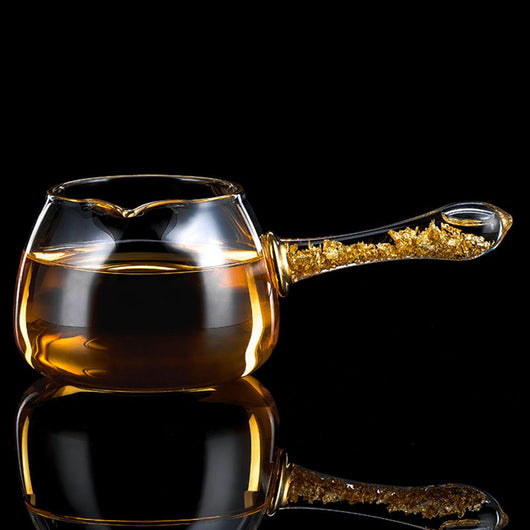 Taza de Té en Cristal con Detalles en Oro de Alta Calidad - Image 7