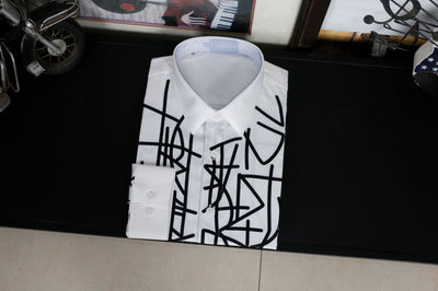 Camisa Estampada Ajustada para Hombre - Diseño Moderno - Image 12