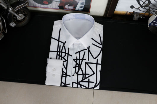 Camisa Estampada Ajustada para Hombre - Diseño Moderno - Image 12