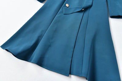 Vestido Ejecutivo Doble Botonadura con Cinturón Ajustado para Mujer - Image 26