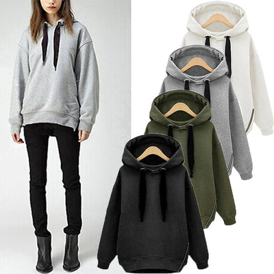 Sudadera Mujer con Capucha Suelta y Manga Larga - Image 10