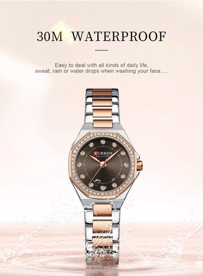 Reloj Elegante Impermeable con Cristales Decorativos - Image 32