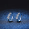 Aretes de Plata Esterlina 925 con Moissanita - Diseño Elegante Chapado en Platino