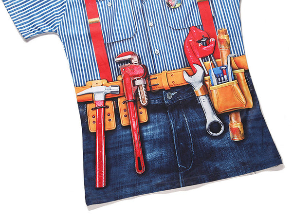Camiseta Unisex de Manga Corta con Estampado Realista