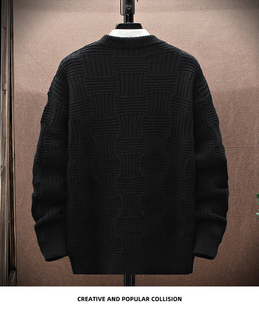 Suéter Básico Manga Larga Cuello Redondo para Hombre - Image 17