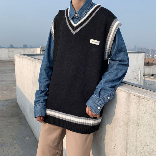 Chaleco Cuello V para Hombre - Suéter de Otoño - Image 10