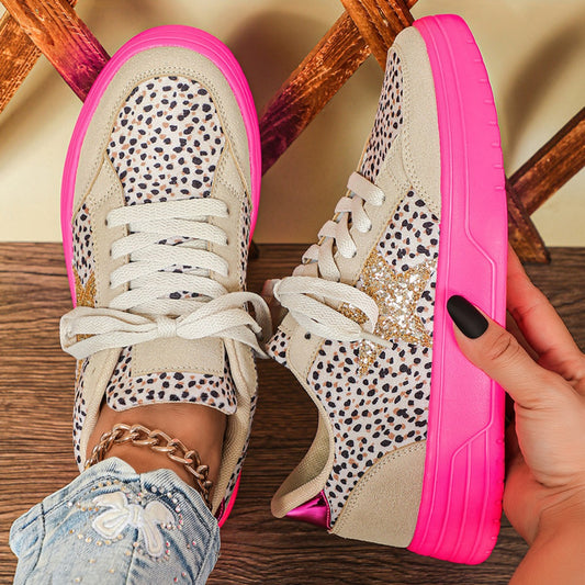 Zapatillas Skate Leopardo Unisex - Estilo Retro Casual Deportivo Personalizado