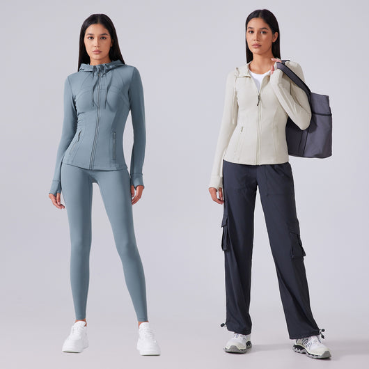 Sudadera Deportiva Mujer con Capucha - Efecto Reductor y Silueta Estilizada