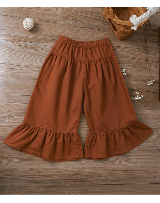 Pantalón Niña Estilo Nórdico Cintura Elástica Colores Puros - Image 13