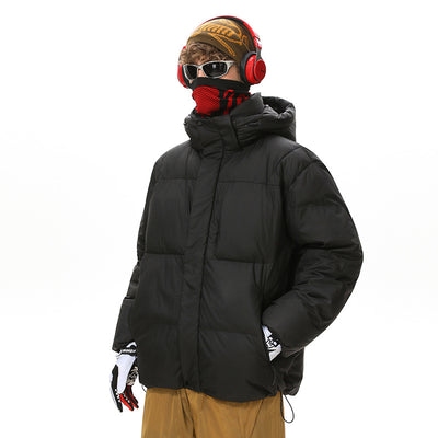 Abrigo Impermeable para Parejas con Capucha y Múltiples Bolsillos - Image 3