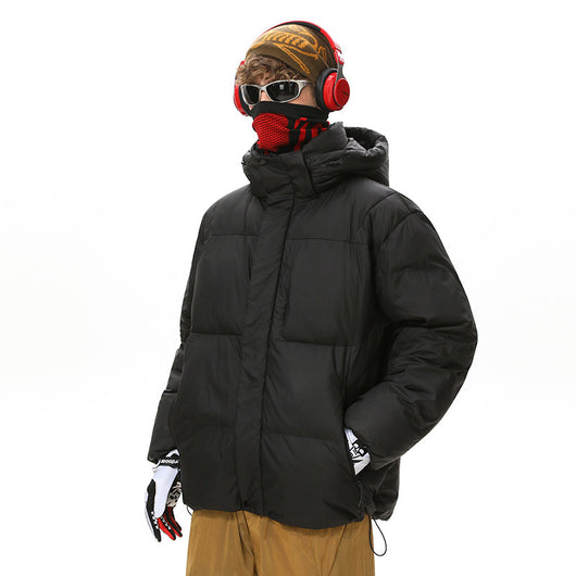 Abrigo Impermeable para Parejas con Capucha y Múltiples Bolsillos - Image 3