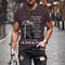 Playera Hombre Impresión 3D Verano Transpirable Manga Corta