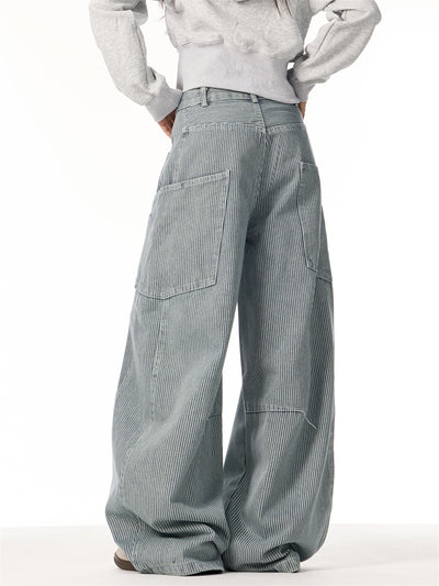 Pantalón Ancho Suelto de Diseño Moderno con Efecto Estilizador - Image 15