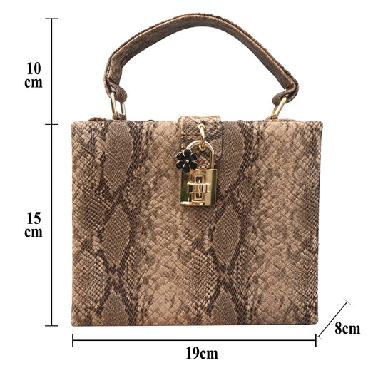 Bolso de Cuero Estampado Serpiente para Mujer - Estilo Europeo y Americano - Image 6