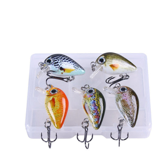 Set de 5 Señuelos de Pesca Mini Rock 1.5g - Colores Variados - Image 2