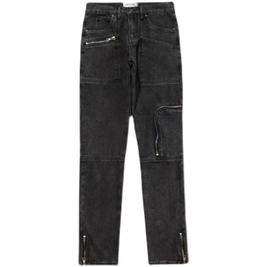 Jeans Rectos para Hombre con Múltiples Bolsillos - Estilo Versátil - Image 2