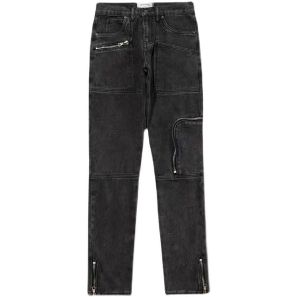 Jeans Rectos para Hombre con Múltiples Bolsillos - Estilo Versátil
