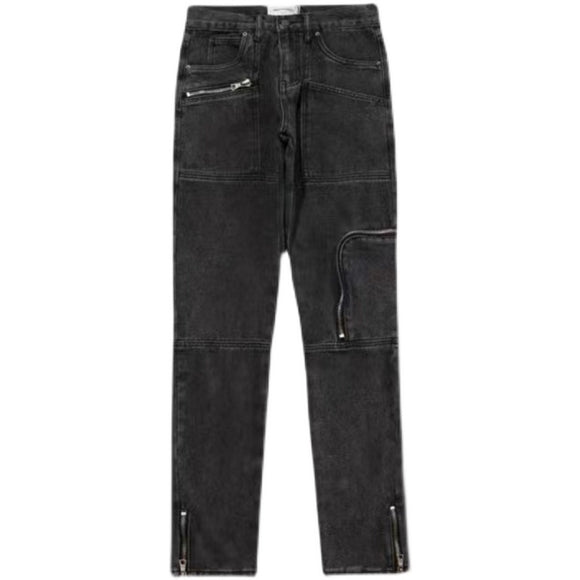 Jeans Rectos para Hombre con Múltiples Bolsillos - Estilo Versátil