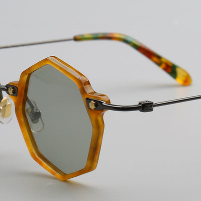 Gafas de Sol Polarizadas Geométricas Retro - Estilo Poligonal Vintage - Image 24